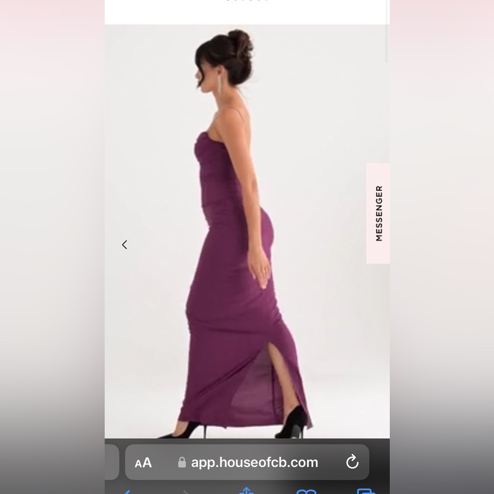 HOUSE OF CB S D-DD 'Lani' Merlot Corset Maxi Dress NWOT size S - Picture 15 of 15